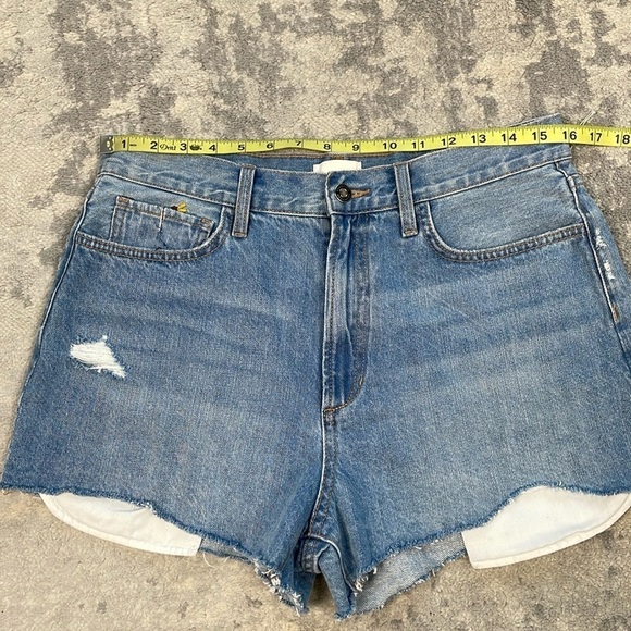 New Favorite Daughter Juni High Rise Shorts Floral Daisy Sunflower Sz 31 - Picture 9 of 16